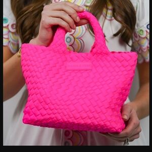 Parker and Hyde Hot Pink Woven Mini Tote